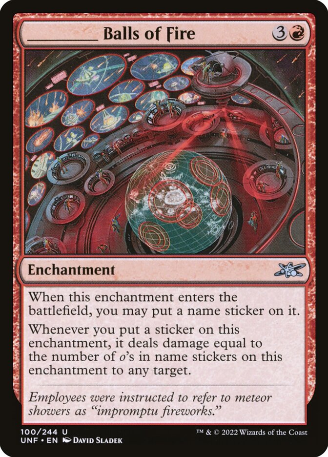 _____ Balls of Fire — Unfinity (UNF) #100