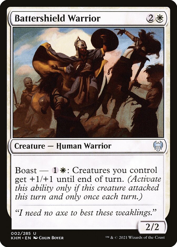 Battershield Warrior — Kaldheim (KHM) #2