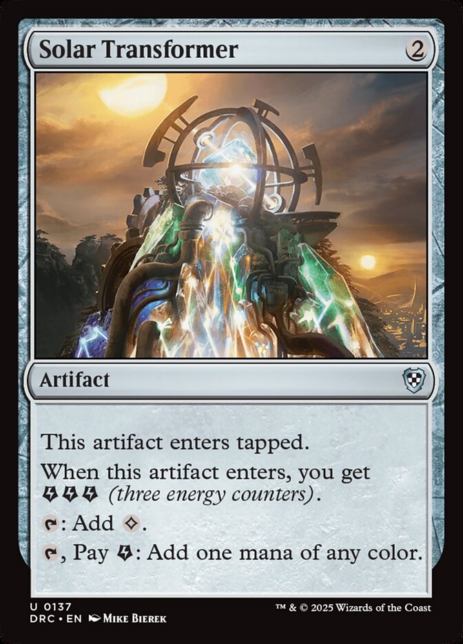 Solar Transformer — Aetherdrift Commander (DRC) #137
