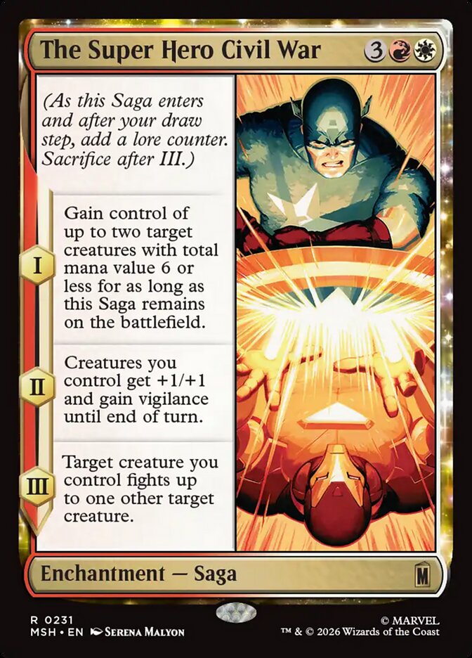 The Super Hero Civil War — Marvel Super Heroes (MSH) #231
