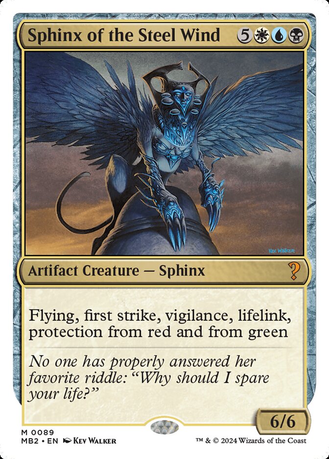 Sphinx of the Steel Wind — Mystery Booster 2 (MB2) #89