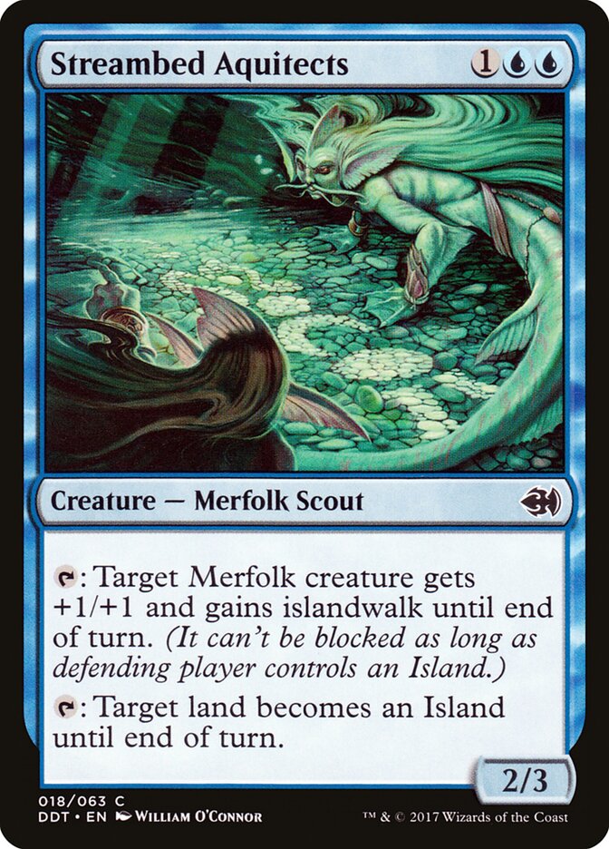 Streambed Aquitects — Duel Decks: Merfolk vs. Goblins (DDT) #18