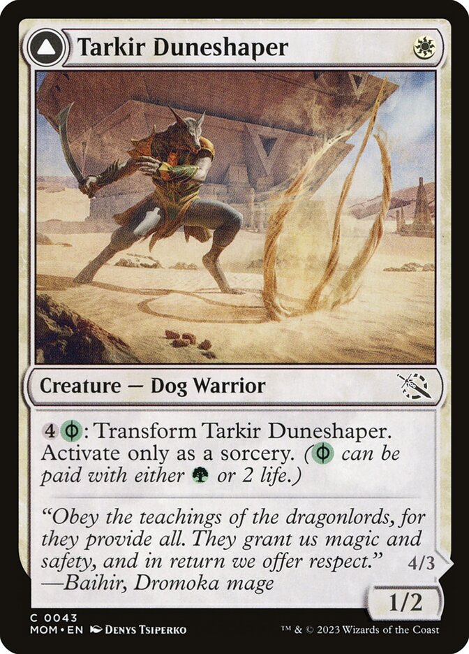 Tarkir Duneshaper // Burnished Dunestomper — March of the Machine (MOM) #43