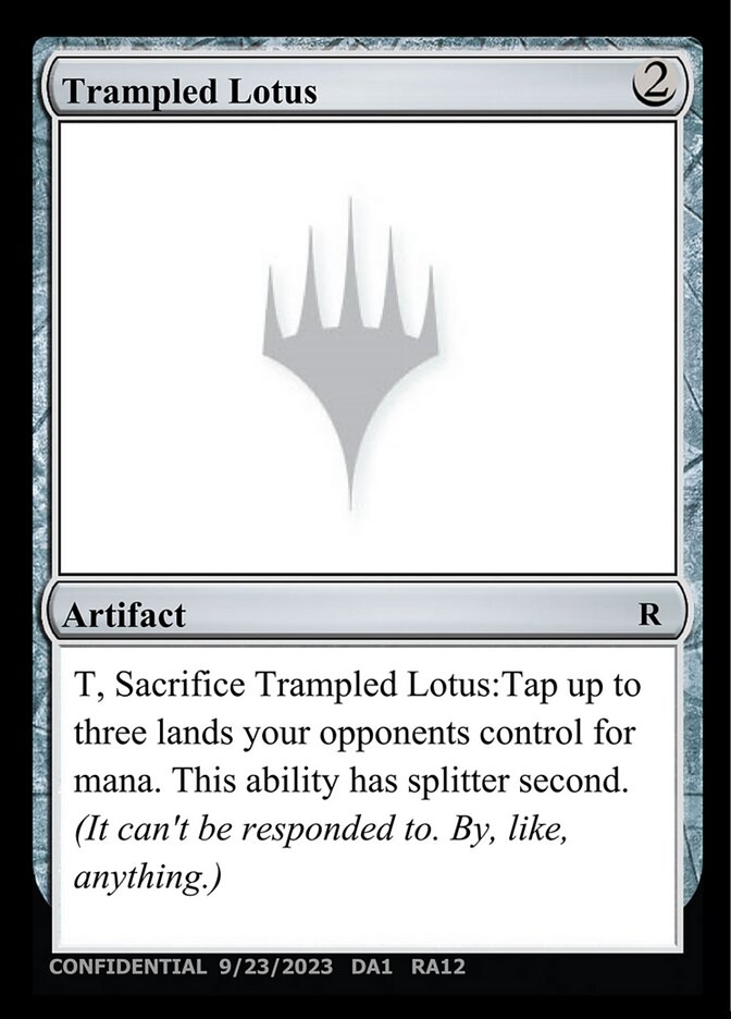 Trampled Lotus — Unknown Event (UNK) #RA12b