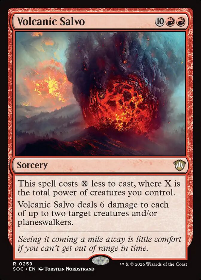 Volcanic Salvo — Secrets of Strixhaven Commander (SOC) #259