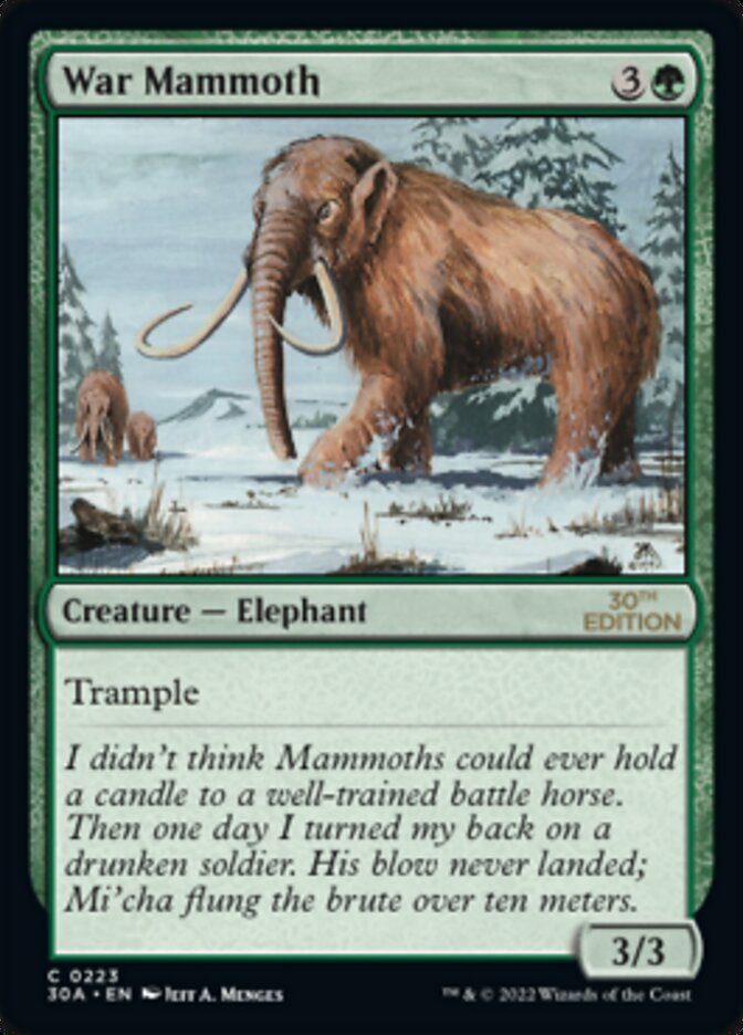 War Mammoth — 30th Anniversary Edition (30A) #223