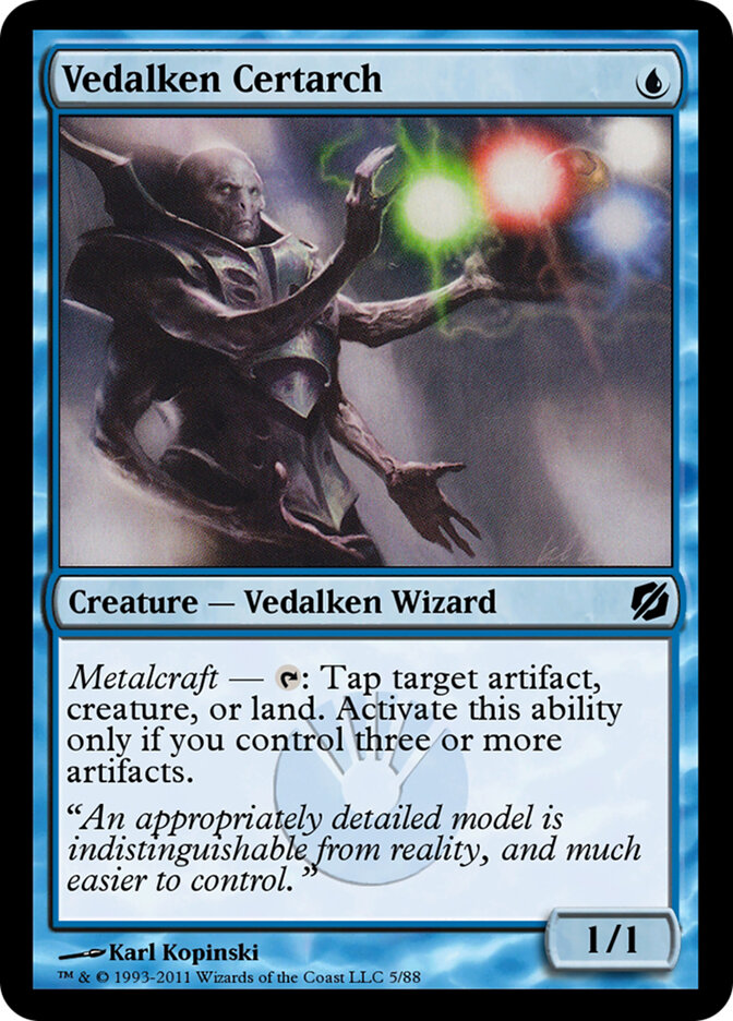 Vedalken Certarch — Duel Decks: Mirrodin Pure vs. New Phyrexia (TD2) #5