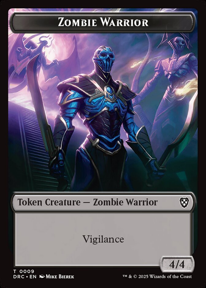 Zombie Warrior — Aetherdrift Commander Tokens (TDRC) #9