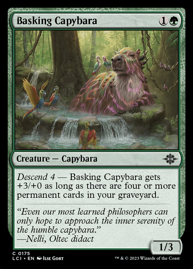 Basking Capybara — The Lost Caverns of Ixalan (LCI) #175