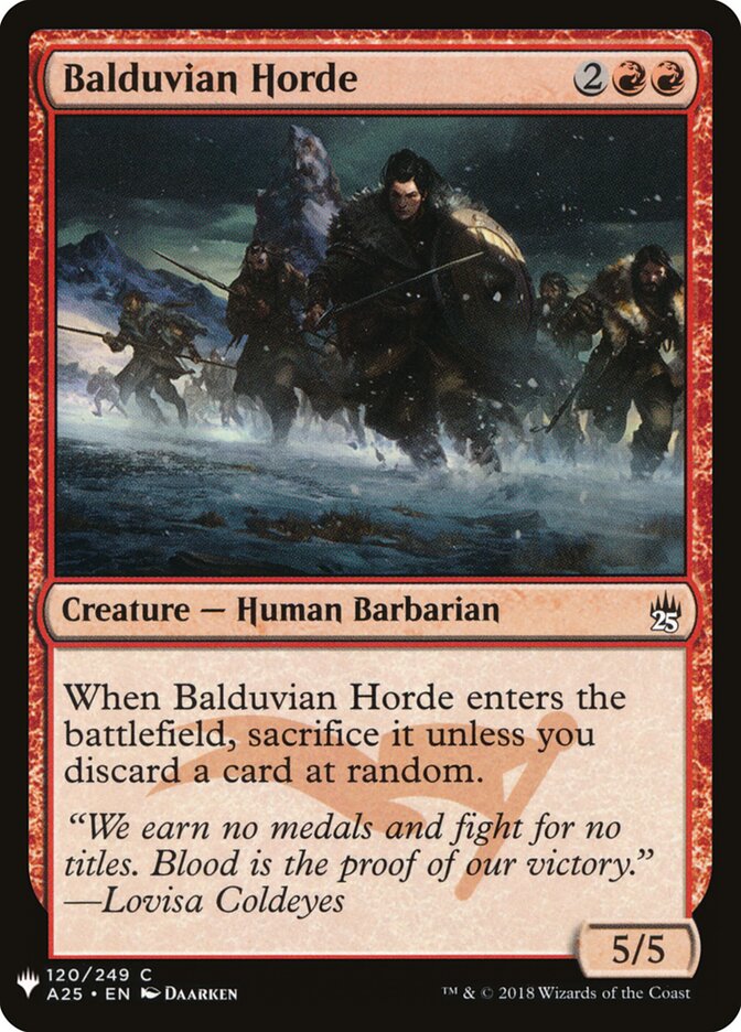 Balduvian Horde — The List (PLST) #A25-120